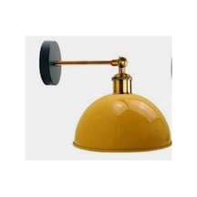 Sarı Modern Rustik Retro Mafsalı Duvar Aplik Gece Lambası Okuma Lambası Siyah