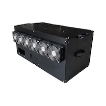 RigBu Kapalı Mining Rig Kasası SK77 Fanlı Siyah