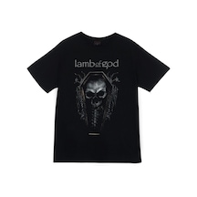 Lamb Of God Baskılı Unisex %100 Pamuk Siyah T-shirt SIYAH