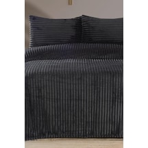 Amila Çift Kişilik 220x240 Cm Yatak Örtüsü Antrasit Antrasit