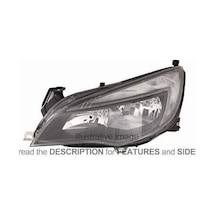 Far Astra J 2010-2012 Gündüz Farlı Siyah Sol Oem No:1216724