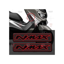 Yamaha Nmax Kırmızı Kabartmalı Motosiklet Sticker 2 Adet Yüksek K