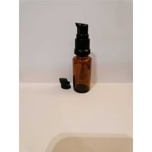 20cc 50 Adet Kahverengi Serum Pompalı Şişe Boş Şişe Medikal Şişe Emniyet Kapaklı
