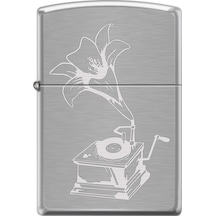 Zippo Record Player Design Çakmak Çok Renkli