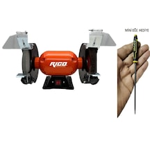 Rico Taş Motoru Tel Fırçalı Işıklı 200mm 600w Sessiz Güçlü