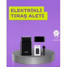 Kart Tasarımlı Şarjlı Tıraş Makinesi 2 Başlıklı Hassas Kesim Diğer