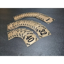 Kapı Numarası 6X6 Cm Yapışkanlı No 1'Den 40 A