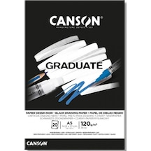 Canson Çizim Bloğu Graduate Cangrad Siyah 20 Syf A5 120 Gr