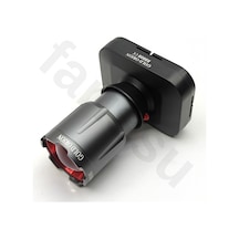 R9808 Şarjlı Kafa Lambası - 50w 5000 Lümen Güçlü Led Fener, Zoom Özellikli, 3 Modlu Powerbank Siyah