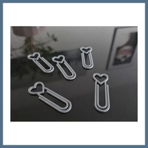 Buradabulabilirsin 3d Baskı Kalp Figürlü Ataç - 10lu Set - Gri Bbz