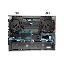 Asus Rog Strix G16 G614jvr-n3117 Uyumlu Notebook Gpu, Ekran Kartı Fanı