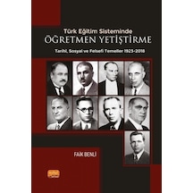 Türk Eğitim Sisteminde Öğretmen Yetiştirmenin Tarihi Sosyal Ve...