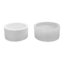 Tahtakale Toptancı Silikon 3d Yuvarlak Taş Tozu Saksı Ve Mumluk Kalıbı