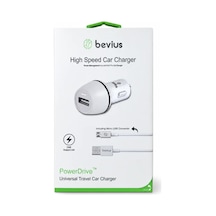 Bevius Bvs-au509 Beyaz 12w Micro Usb Kablolu Araç Şarj Cihazı