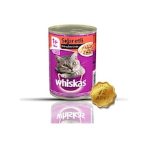 Whiskas Sığır Etli Biftekli Konserve Yetişkin Kedi Maması 400 Gr X 12 Adet