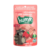 Humm Organic Organik Glutensiz Çilekli Mini Küpler 30g - 7 Adet Tarı
