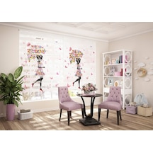 Summer Rain Dijital Baskı Piliseli Zebra Stor Perde