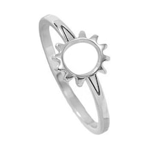 Chavin Çelik Silver Güneş Model Bayan Yüzük Ev35by 001
