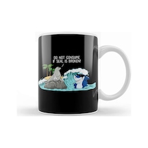 Funny Do Not Consume If Seal Is Broken Seal Shark Kupa Bardak Porselen Karışık