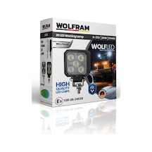 Wolfram Wolf Serisi 32405 Çalışma Lambası Kare Midi 1700 Lümen Flood - Wolfram 32405