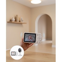 Dijital Şifrelemeli Bebek Monitörü 2x 4x Yakınlaştırmalı Diğer
