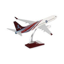 Zekupp - Maket Uçak Boeing 737-800 1/100 - Bordo Mavi Taraftar