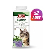 2 Adet - Pet Active Bio Magic Biberiye Özlü Toz Kedi Şampuanı 150