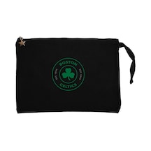 Boston Celtics Logo Siyah Clutch Astarlı Cüzdan / El Çantası Siyah Boston Celtics Logo Siyah Clutch Astarlı Cüzdan / El Çantası Siyah