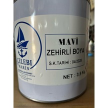 Çelebi Marin Sezonluk Zehirli Boya Mavi 3.5 Kg