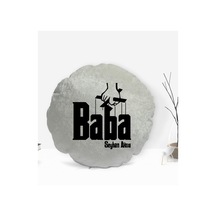Kişiye Özel Isimli Baba Godfather Tasarımlı Yuvarlak Dekoratif Kı (505937007)