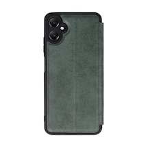 Newface - 363 - Samsung Galaxy Uyumlu A05 Kılıf Flip Cover - - Csmo-tex - Koyu Yeşil