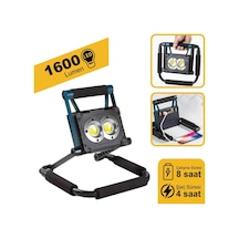 Kamp Çadır Led Işık Led Lamba Güneş Enerjili Solar Projektör 1600 Led 30 Watt