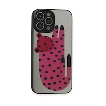 Mey İthalat Apple Uyumlu iPhone 13 Pro Max Kılıf Mirror Desenli Kapak - Mirror - 12 Pembe