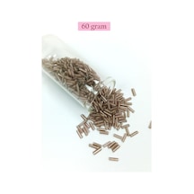 Uzun Boru Kesme Boncuk Çap 2mm Uzunluk 10 Mm - 60 Gram - Duman - Bnc292
