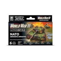 6x17 Ml. Nato Armour & Infantry Model Color Serisi Maket Boyası Seti, Vallejo 70223 Standart