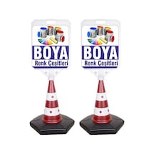 Boya Temalı Reklam ve Uyarı Dubası 2 Adet