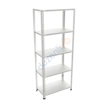5 Katlı Galvaniz Çelik Raf 43x93x200 Cm Depo, Arşiv, Kiler Ve Market Rafı