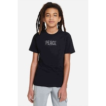 Tshirthane War And Peace Baskılı Unisex Çocuk Siyah T-Shirt