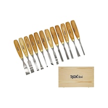 Rox Wood 9097 Ahşap Oyma Iskarpela Seti 12 Parça Ahşap  Kutulu