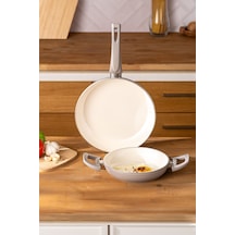 Emsan Crystal 2 Parça Tava Sahan Seti Gri