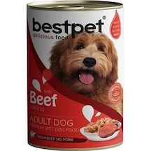 Bestpet Jöle İçinde Parça Sığır Etli Konserve Yetişkin Köpek Maması 400 Gr