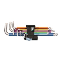 Wera 3950-9 Top Baş Paslanmaz Renkli Alyan Set 05022669001