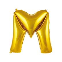 40" Folyo Harf 100cm "m" Gold / Altın Altın