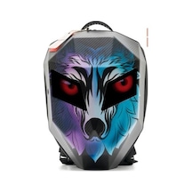 Missidea Kurt Led Gözlü Motosiklet Sırt Çantası+powerbank lidir Çok Renkli