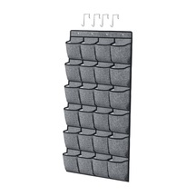 Trendooze Ev Yurt Odası Kapı Üstü 24 Cepli Siyah, Geniş Kullanım Siyah