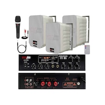 Lastvoice Soft Paket-2 Hoparlör Anfi Mikrofon Mağaza Ses Sistemi