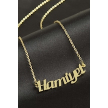 Hamiyet İsimli Kolye -sarı N701 altın