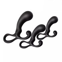 X-sense Siyah Klitoris Stimülatörü Anal Vajinal Plug Set S-m-l