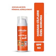 Yobaby Spf50+ Vegan Mineralli Yüksek Korumalı Suya Dayanıklı Nemlendirici Güneş Koruyucu 50ml Çocuk Yetişkin