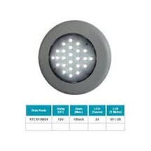 Tavan Lamba 12v 24v Ledli 6500k Beyaz Su Geçirmez 100 Mm Butonsuz 12v-24v Spot